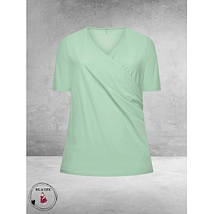 Plus Basics Wrap Top Mint